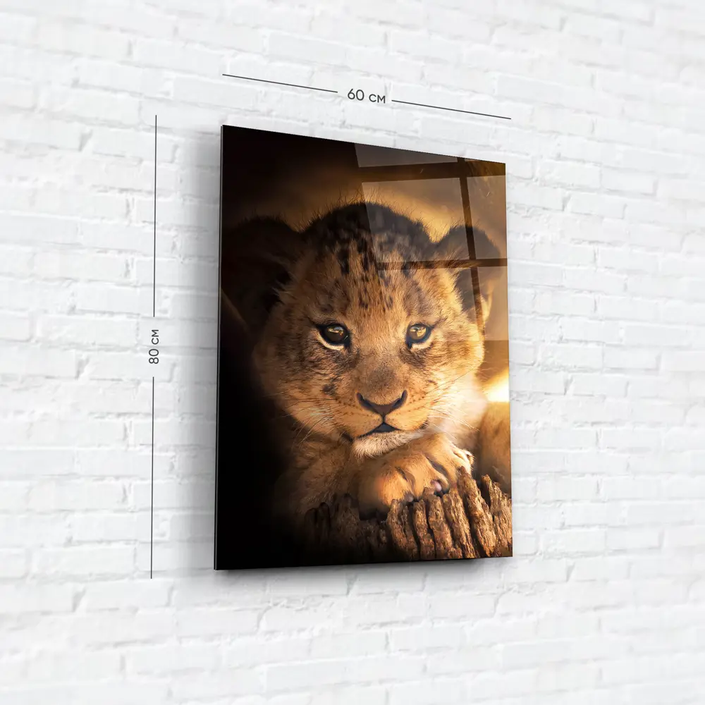 Картина на стекле Львенок 60x80 см 85283005 STLM-2011603 ARTABOSKO  - Вид №5