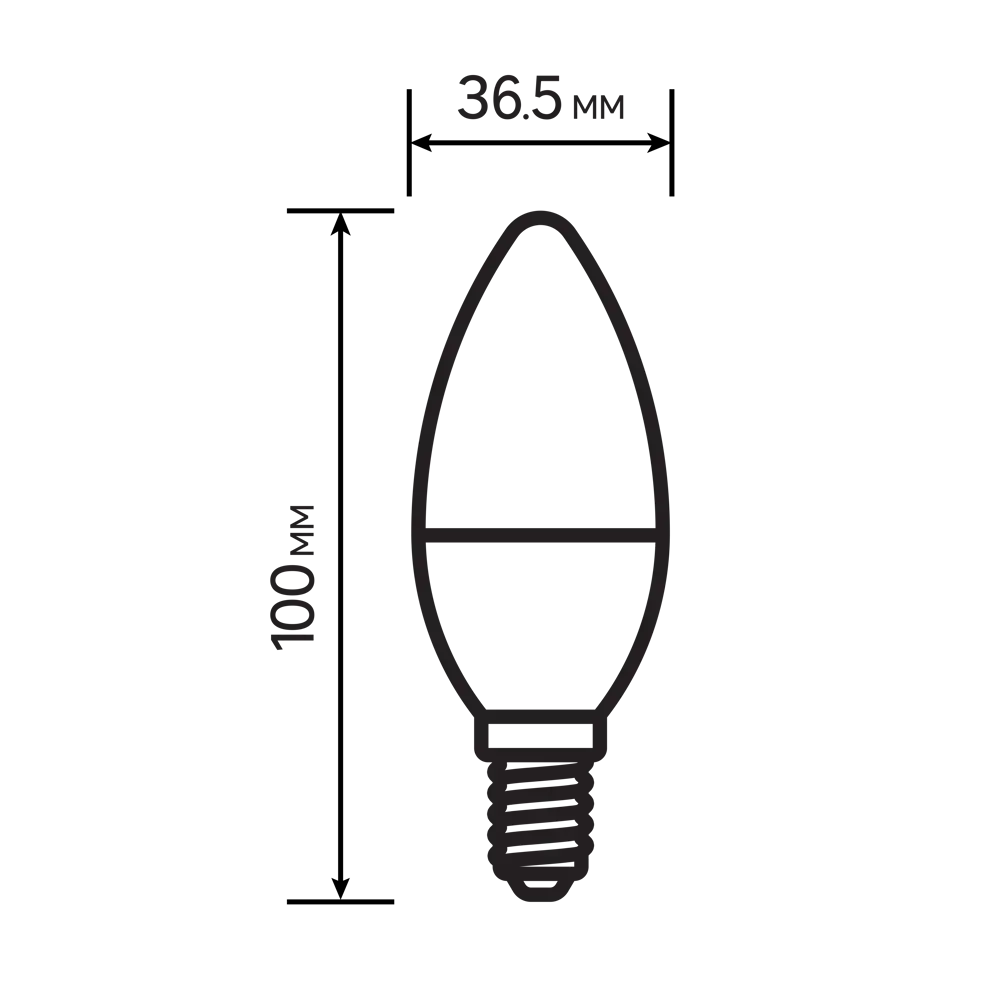Лампа светодиодная Lexman Candle E14 175-250 В 5 Вт матовая 400 лм нейтральный белый свет STLM-2121121 - Вид №5