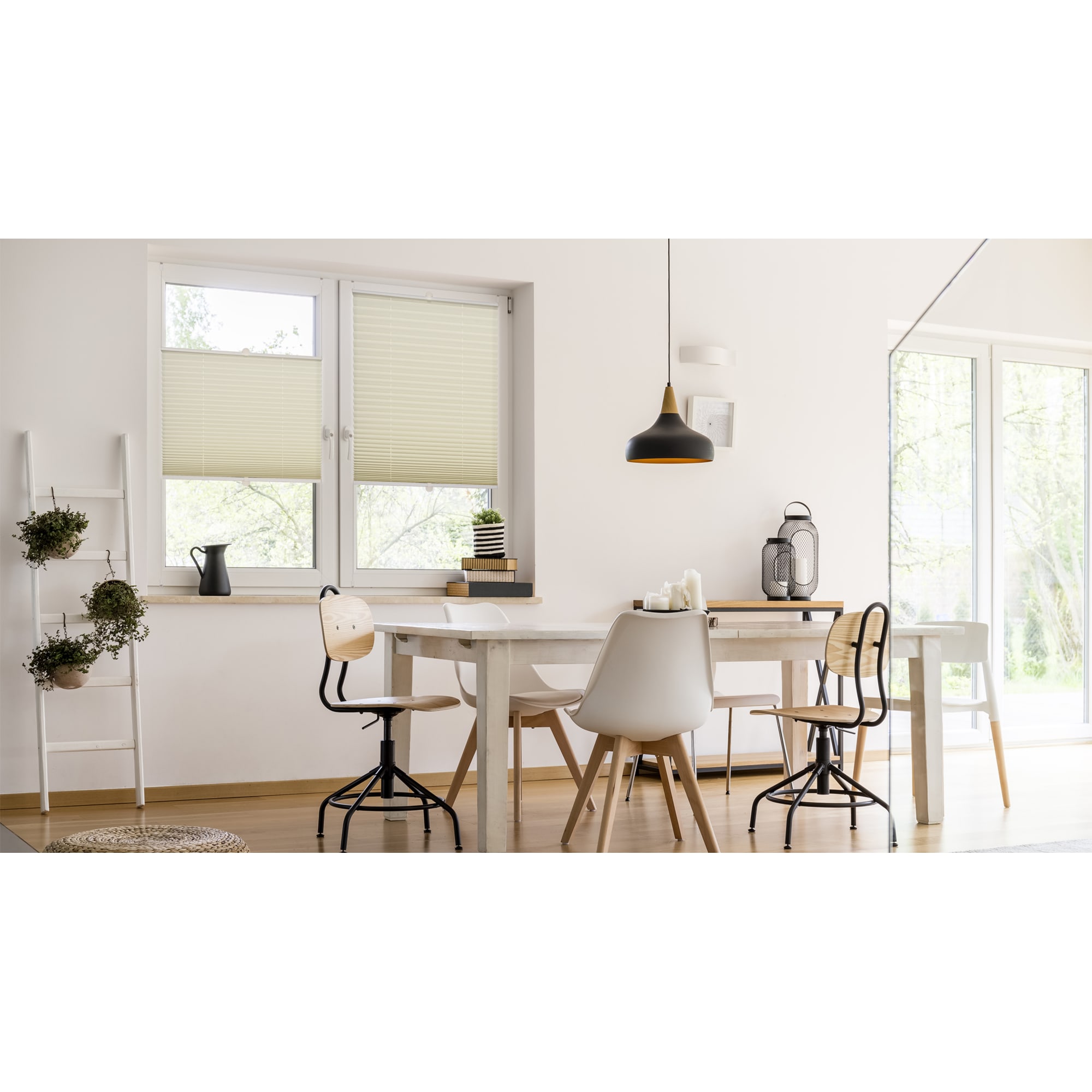 82057281 Штора плиссе «Плайн», 70х160 см, текстиль, цвет экрю Santreyd  - Вид №5