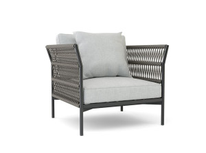 Алюминиевое садовое кресло с подлокотниками