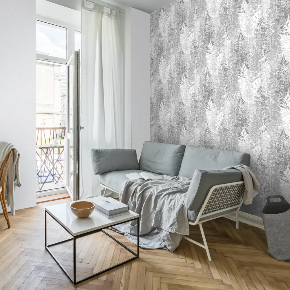 Обои флизелиновые Ateliero Fresh серые 1.06 м AT281957 STLM-2021382 - Вид №3