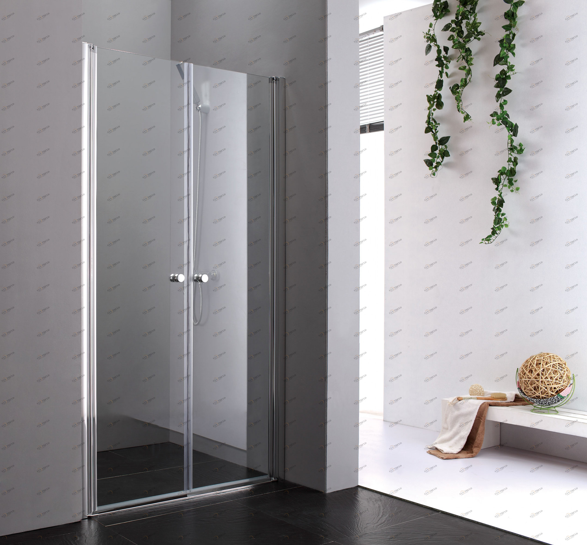 Душевая дверь в нишу CEZARES ELENA-W-B-2-90-C-Cr