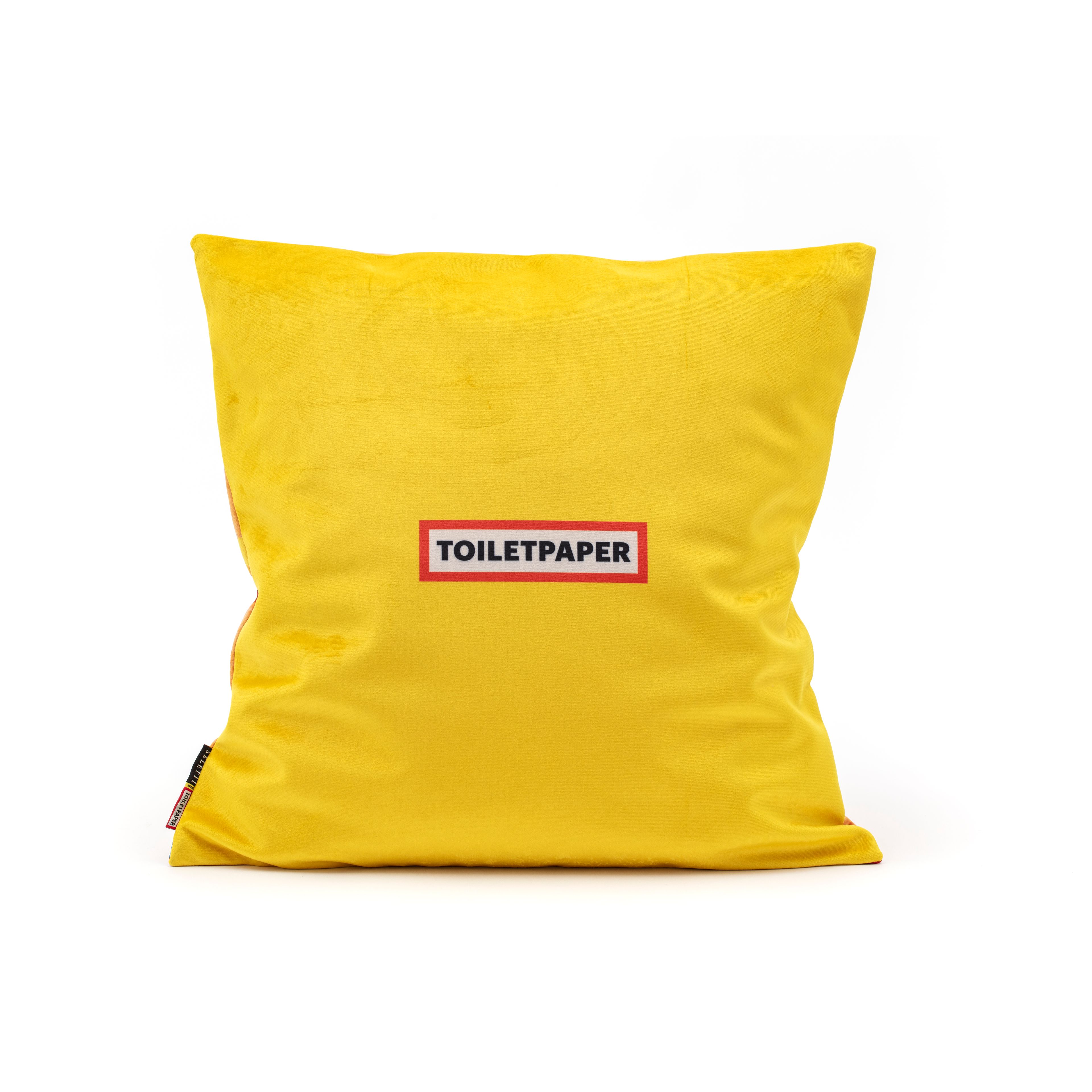 Квадратная подушка из ткани Seletti Seletti wears Toiletpaper ARCH-00019626 - Вид №1
