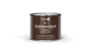 90836318 Грунт-эмаль 3 в 1 00-00462643 цвет коричневый 0.4 л STLM-0405546 ELCON