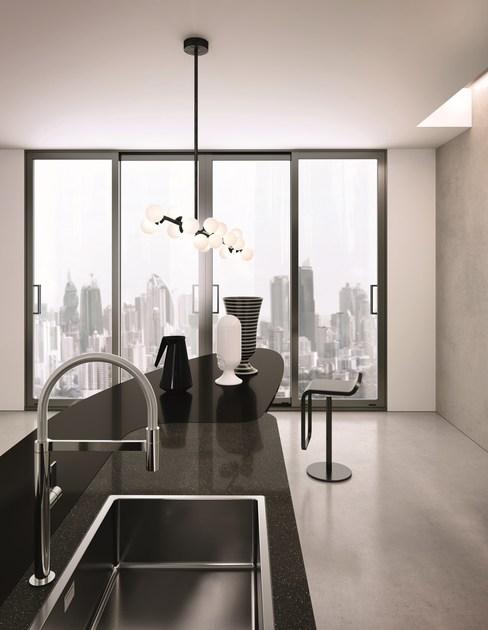 Aster Cucine Лакированная кухня с островом Domina sun-id-1371709 - Вид №1