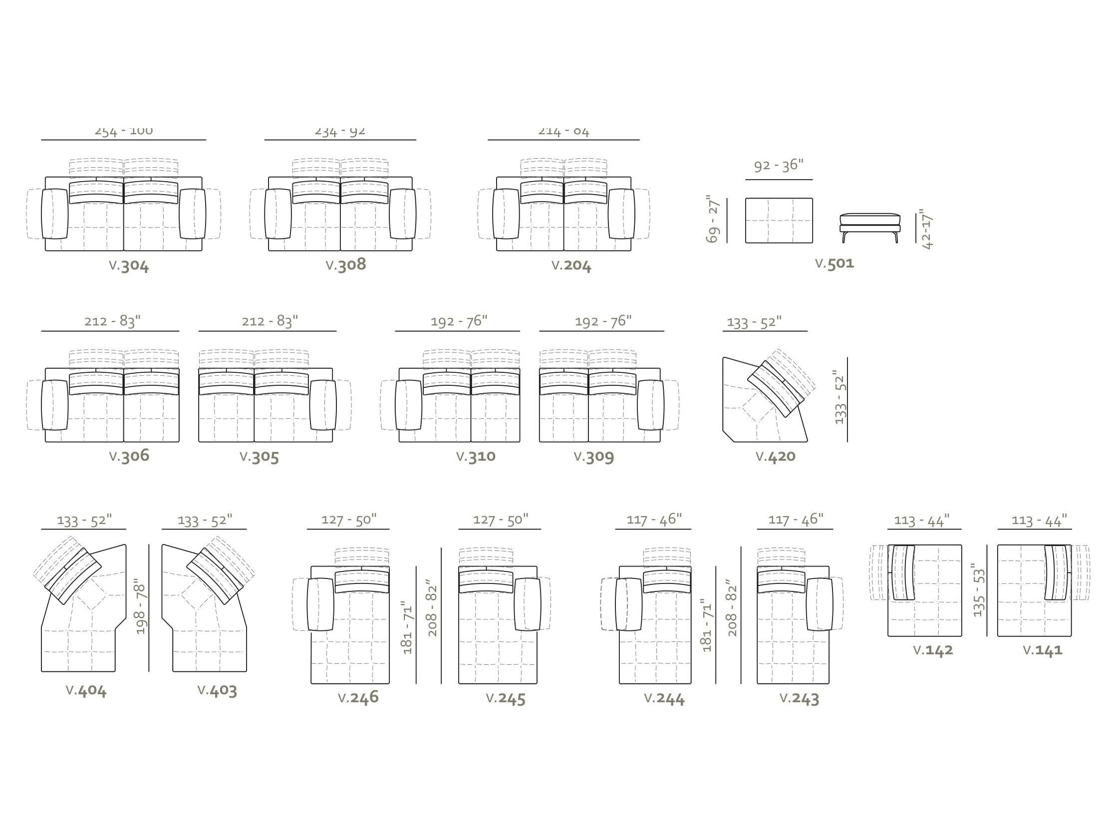 3-местный капитонный диван Max Divani BUCCI ARCH-00079037 - Вид №9