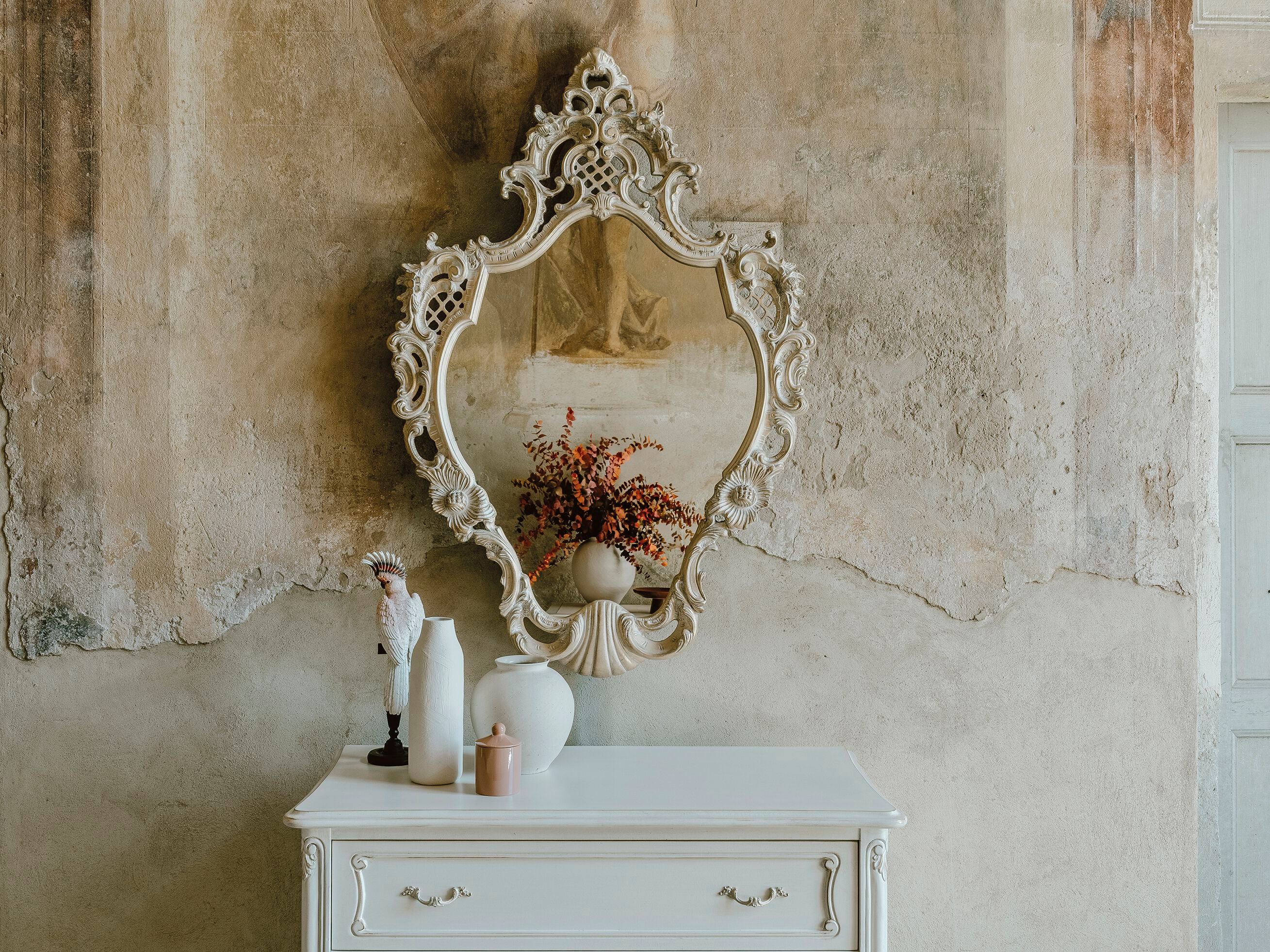 Деревянное зеркало с рамкой стены Bellotti Ezio Cromie ARCH-00090112 - Вид №1