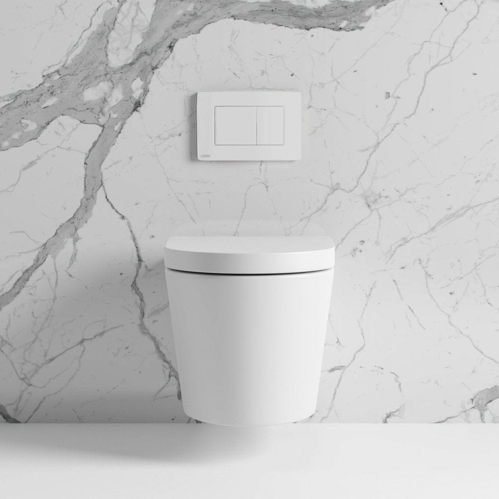 Керамический подвесной туалет с пластиной и сливной кассетой LUSSO без ARCH-00082135 - Вид №11
