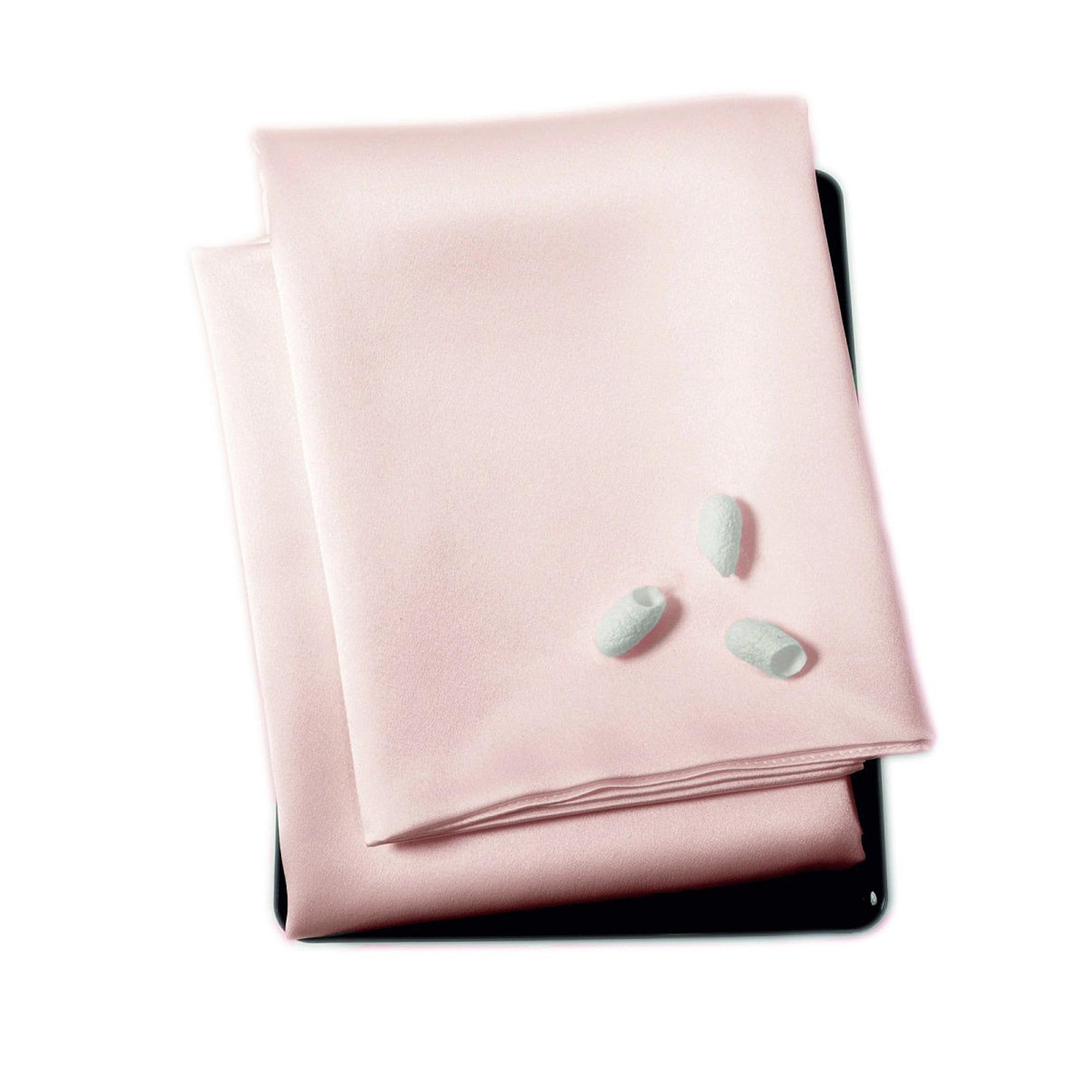 Наволочка princess46rose, 60x40 см, шелк, 1шт, цвет светло-розовый SILK MANUFACTURE 90520679