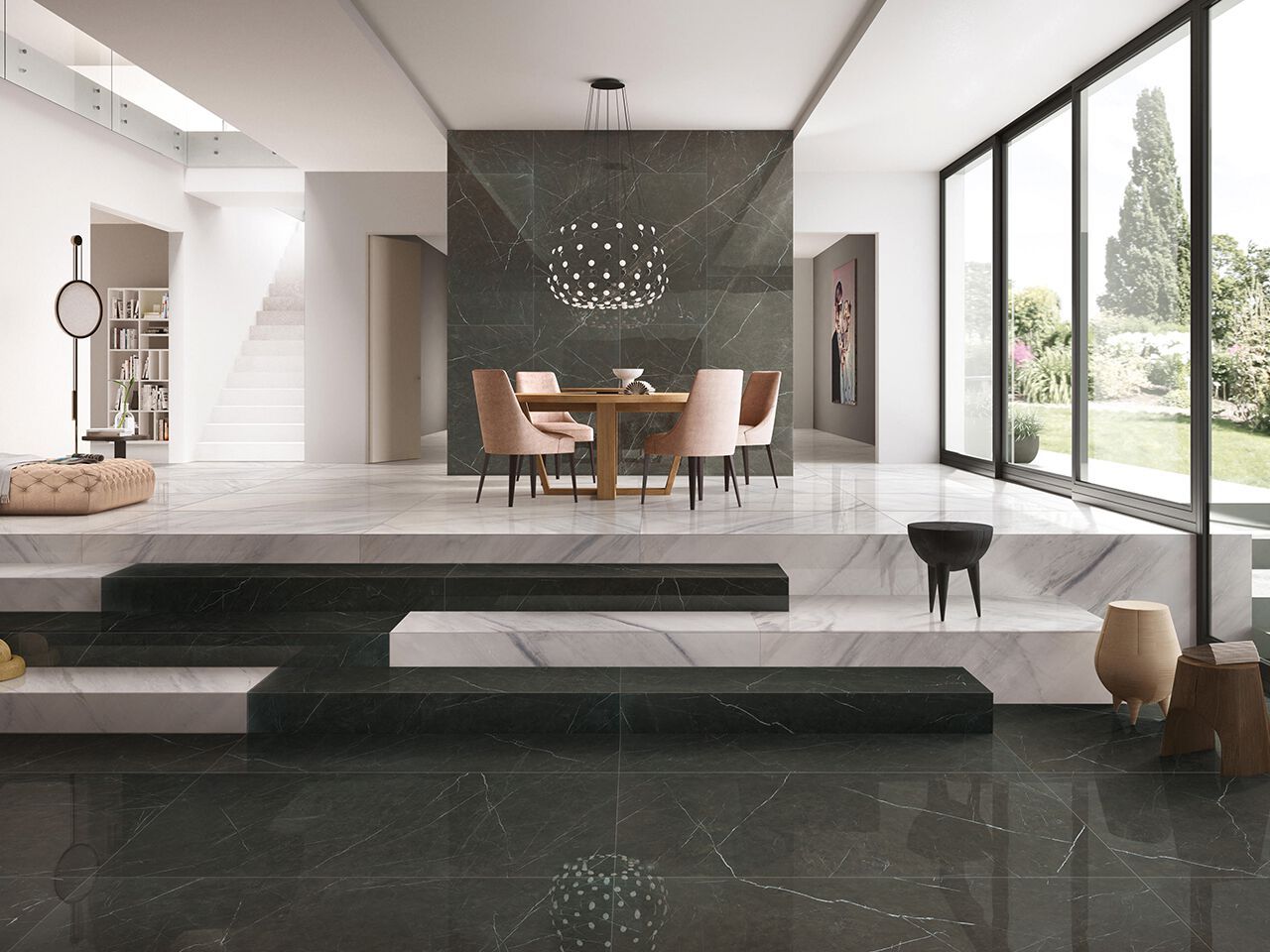 Пол / керамогранит с мраморным эффектом GANI MARBLE TILES PIETRA GREY ARCH-00058831 - Вид №2