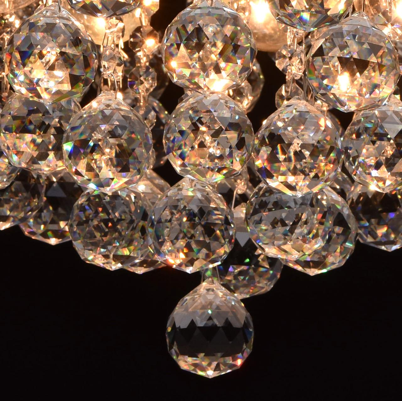 Потолочная люстра MW-Light Жемчуг 232017608 MW-LIGHT ДИЗАЙНЕРСКИЕ, ЖЕМЧУГ 181486 Хром  - Вид №2