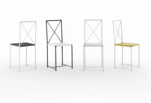 Flexform Металлический стул с открытой спинкой Moka