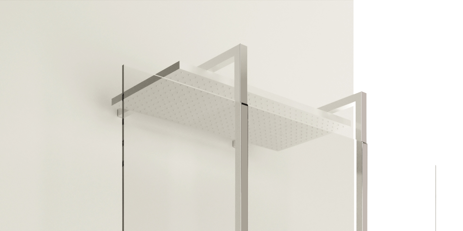 Moma Design Душевая лейка 600х400 Square Shower белая Shower Wall SQSH0440 - Вид №1