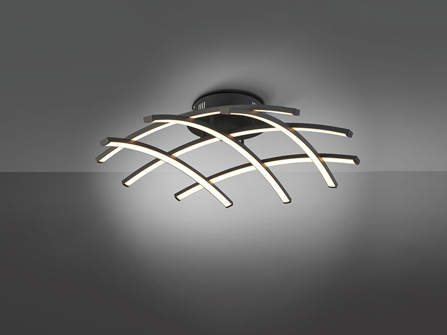 108995 Потолочный светильник 59Ø черный Schuller Trama