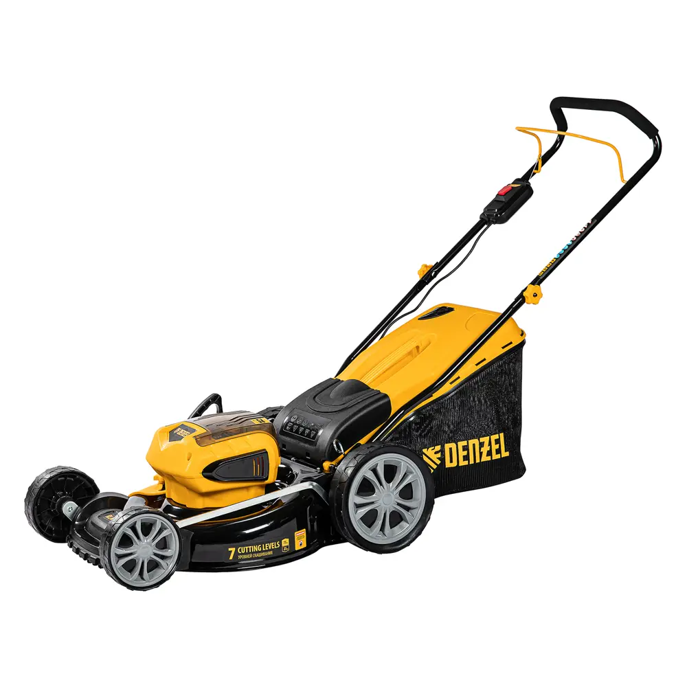 Газонокосилка аккумуляторная бесщеточная Denzel RLM450-36 36 В 45 см 2x4 Ач АКБ и ЗУ входит в комплект STLM-2199067 - Вид №7