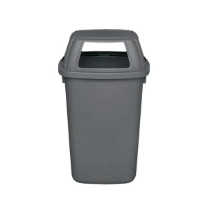 91081187 Урна уличная Plafor Big Bin с крышкой с 4-мя большими отверстиями чёрная 90 л STLM-0952573