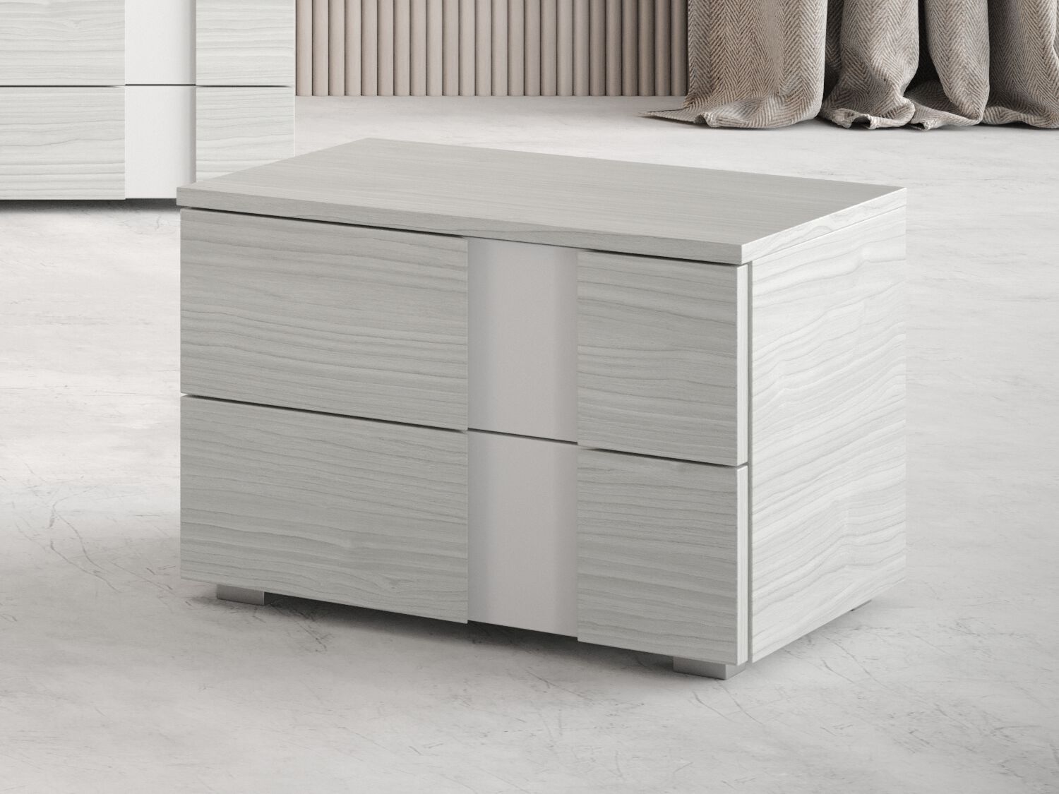 Деревянная прямоугольная тумбочка с ящиками Giessegi Riva ARCH-00095301