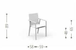 Talenti Штабелируемый садовый стул со встроенной подушкой Milo Mlotxpp - Вид №10