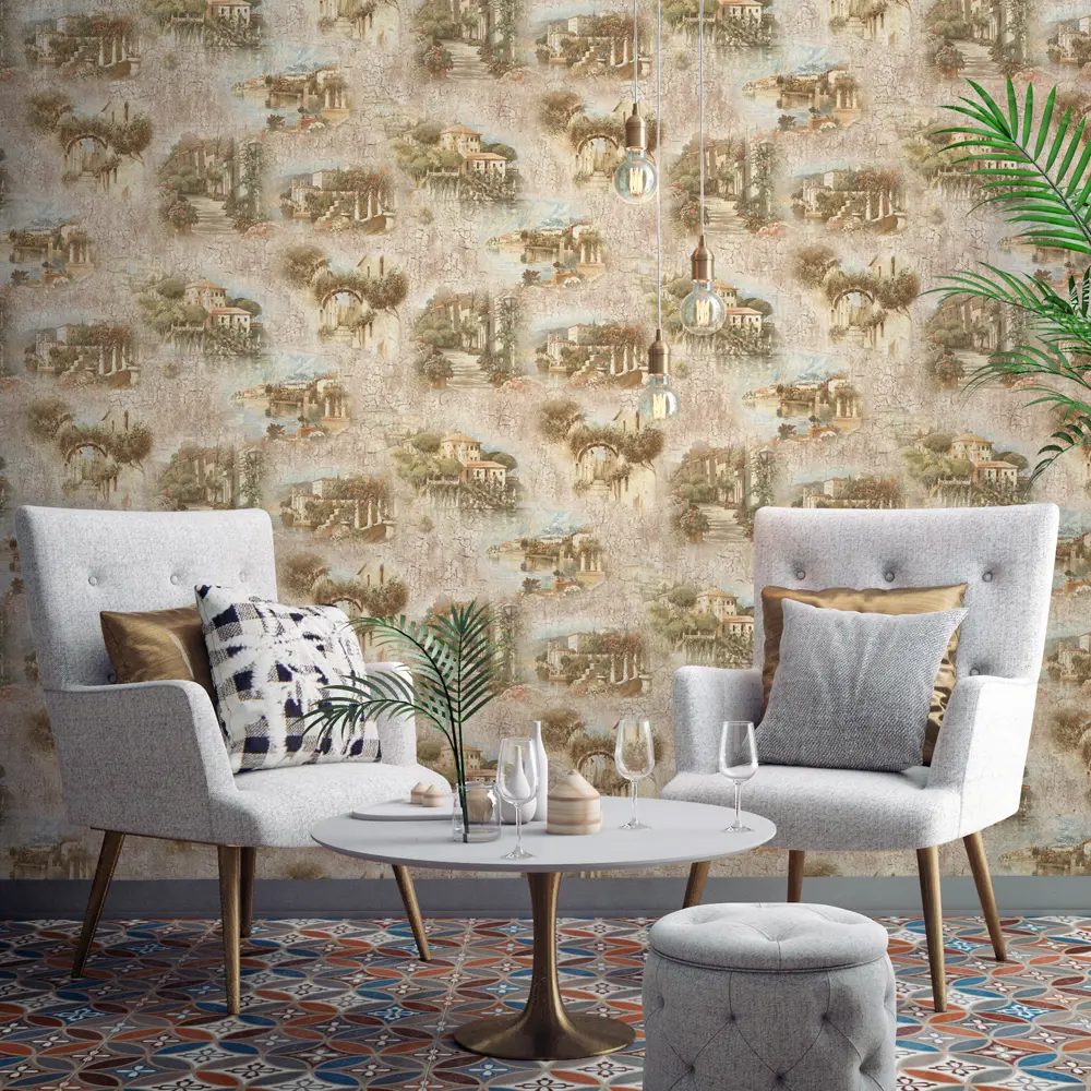 Обои флизелиновые Vog Collection Комо золотые 1.06 м VV71734-28 STLM-2063859 - Вид №2