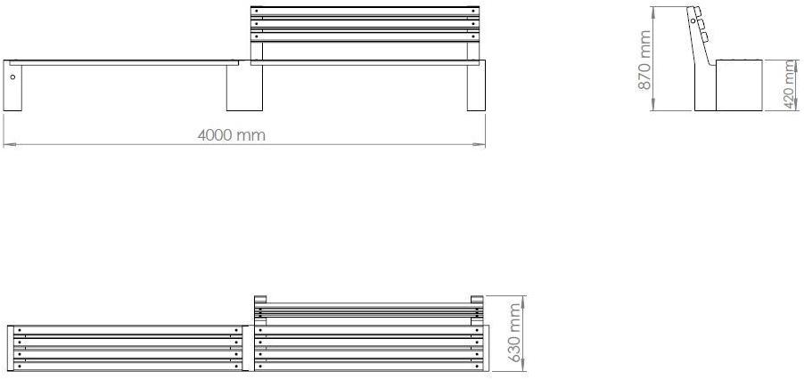 ENCHO ENCHEV - ETE Скамейка из бетона и дерева  239  - Вид №6