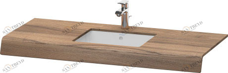 DS828C07979 Консоль DuraStyle #DS828C 550 мм Орех натуральный, декор Duravit