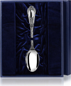 10650938 Аргента (Россия) Ложка чайная "Фамильная" +футляр Серебро 925
