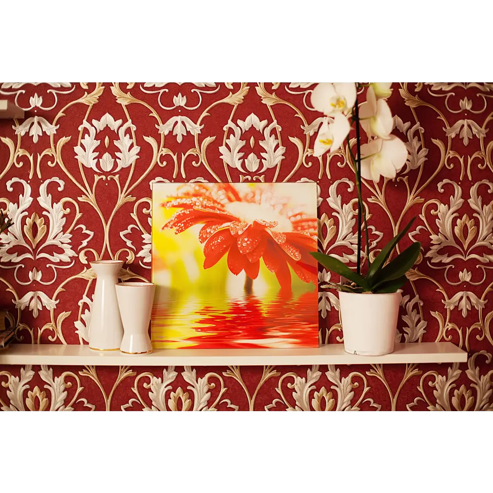 Картина на стекле 30x30 см Red flower 27737524 15247823 STLM-2133092 Santreyd  - Вид №3