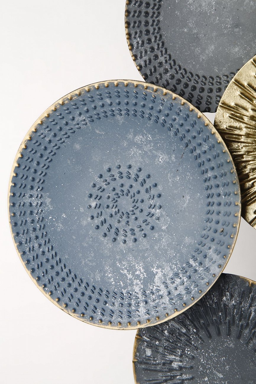 Панно настенное металлическое 66 см 93005 Tomas Stern TOMAS STERN  00-3865432 Серый;синий  - Вид №3