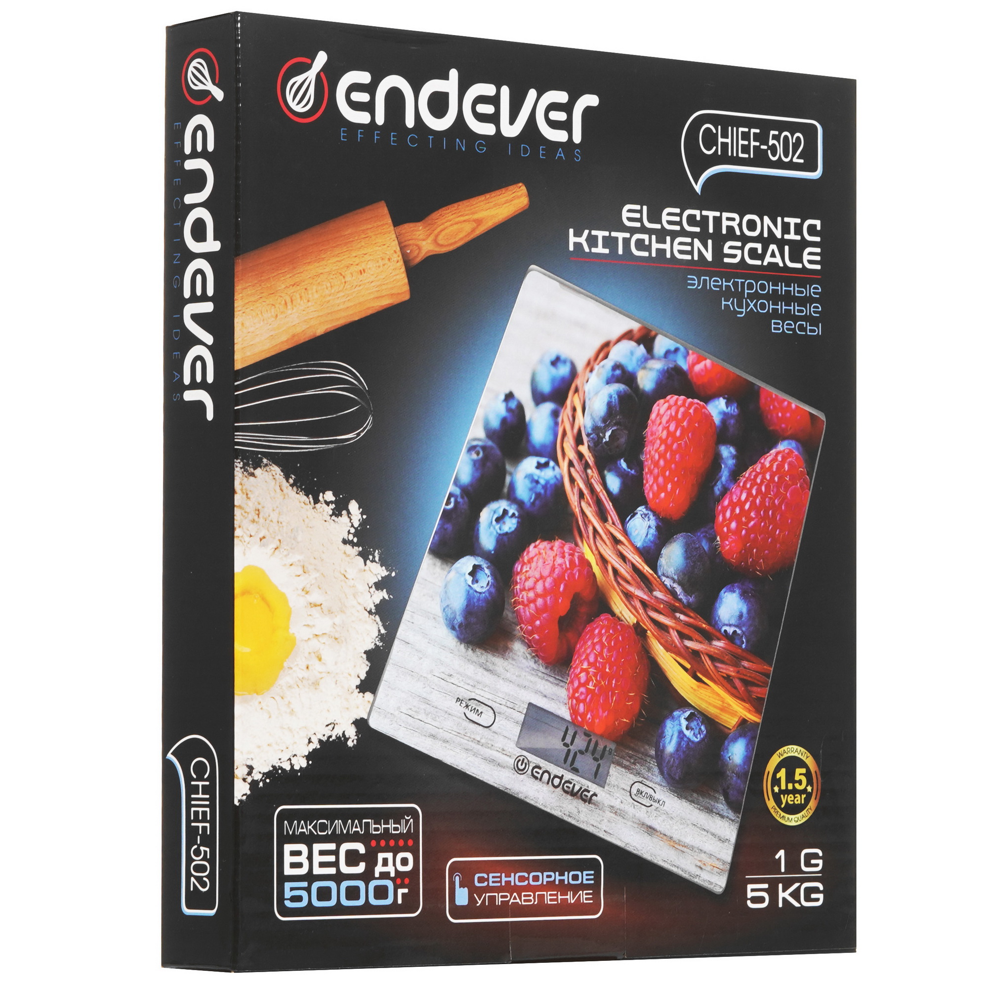 8138416 Кухонные весы Endever Chief-502 разноцветный STDN-0076960 - Вид №6