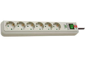 15422807 Сетевой фильтр Eco-Line 1,5м, 6 розеток 1159750015 Brennenstuhl