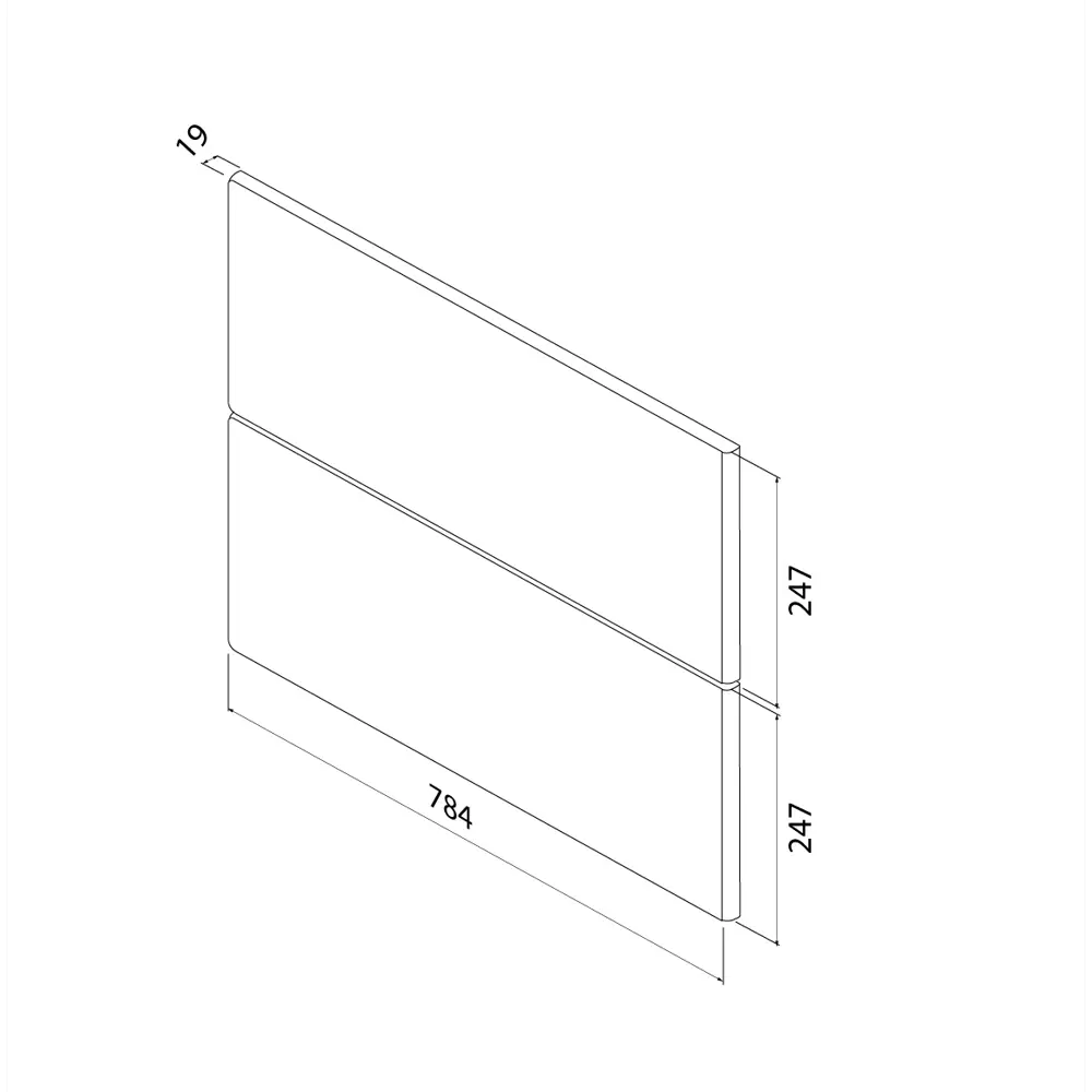 Комплект фасадов для тумбы Iddis Lahta 80 см LAH80W1i89 МДФ цвет белый STLM-2012433 - Вид №10