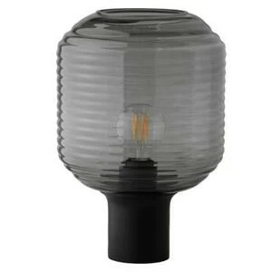 Лампа настольная Honey, D26 см, серая