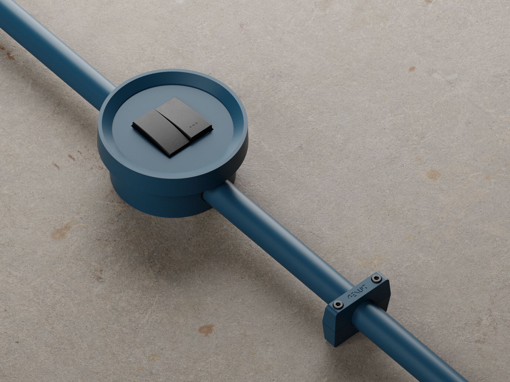 Окрашенная алюминиевая электрическая коробка Genuit цвет ARCH-00039649 - Вид №1