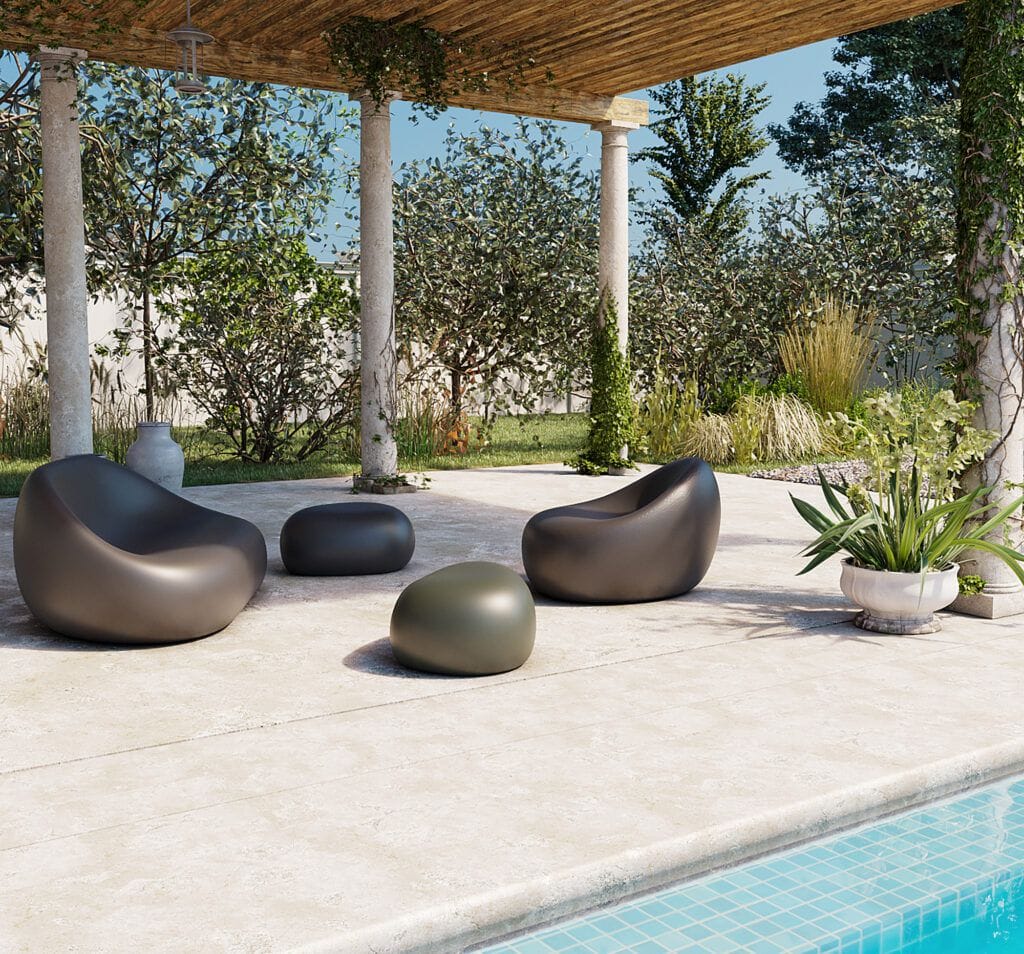 Овальный пуф с пенопластовым покрытием SIXINCH Steen ARCH-00117306 - Вид №1