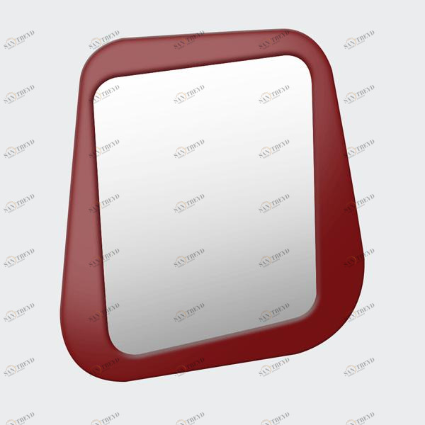 Зеркало настенное малое крашеное бордовое Woodi WOODI ДИЗАЙНЕРСКИЕ 00-3966368 Бордовый 