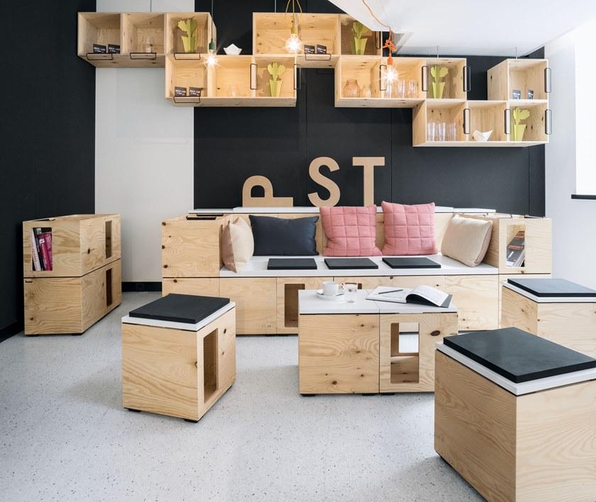 BENE Модульный офисный книжный шкаф Pixel sun-id-1470134 - Вид №6