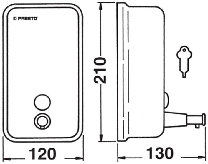 Дозатор для мыла Presto 70632 70632.0 - Вид №1