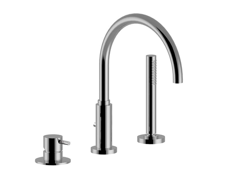 Смеситель для ванны с 3 отверстиями и ручным душем Rubinetteria Giulini My Future Deluxe ARCH-00046748