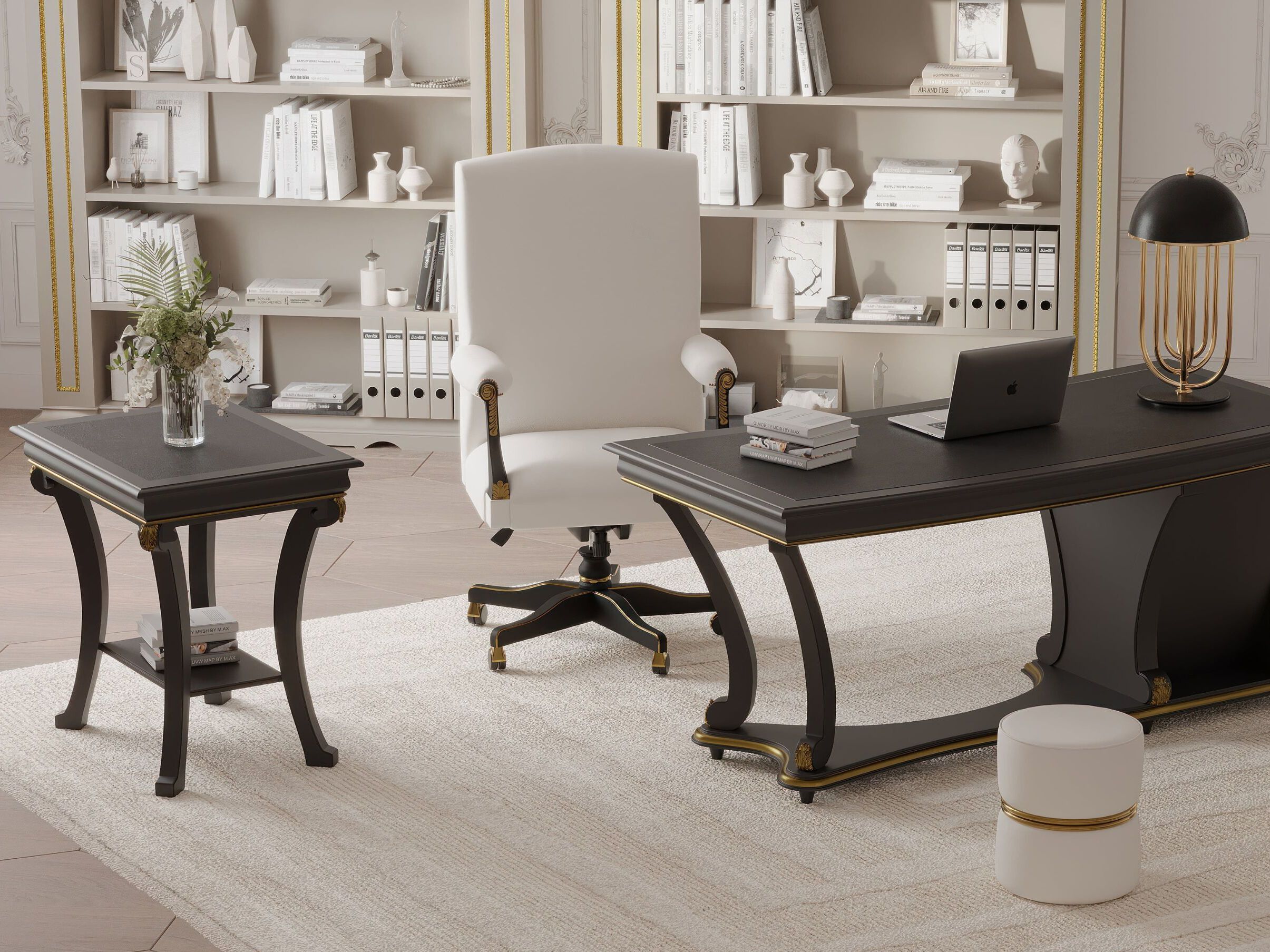 Кожаное вращающееся кресло с подлокотниками GUERRA VANNI Studio Privè ARCH-00121348 - Вид №2