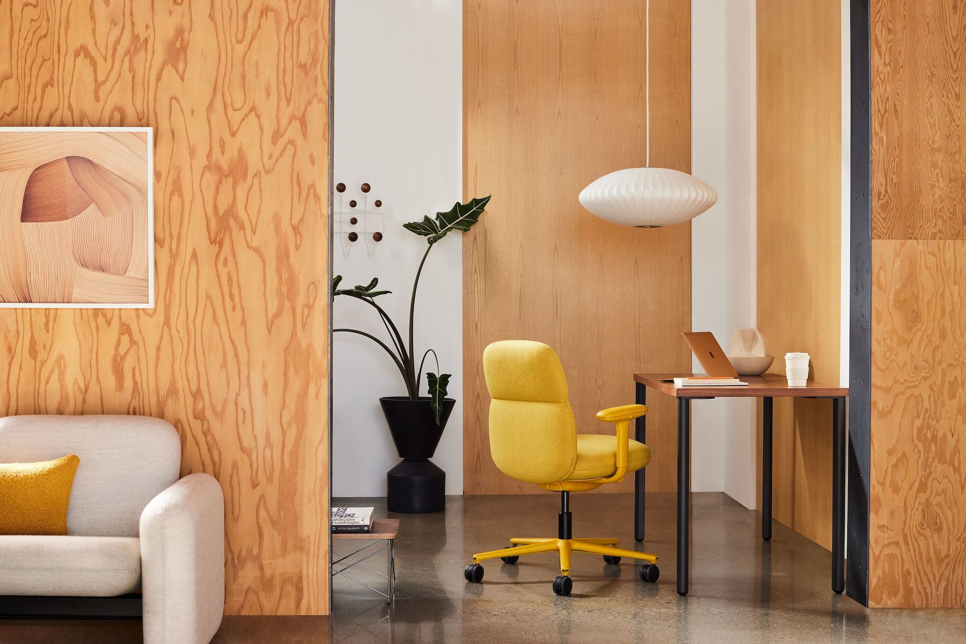 Ткань поворотный операционный офисный стул с подлокотниками Herman Miller Asari ARCH-00001614 - Вид №3