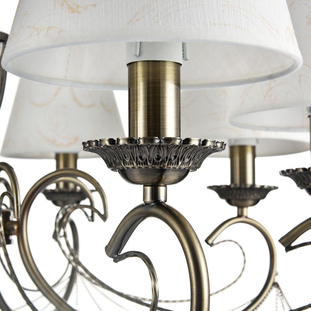 Подвесная люстра Freya Brossard FR2904-PL-08-BZ FREYA ДИЗАЙНЕРСКИЕ, BROSSARD 186727 Белый  - Вид №2