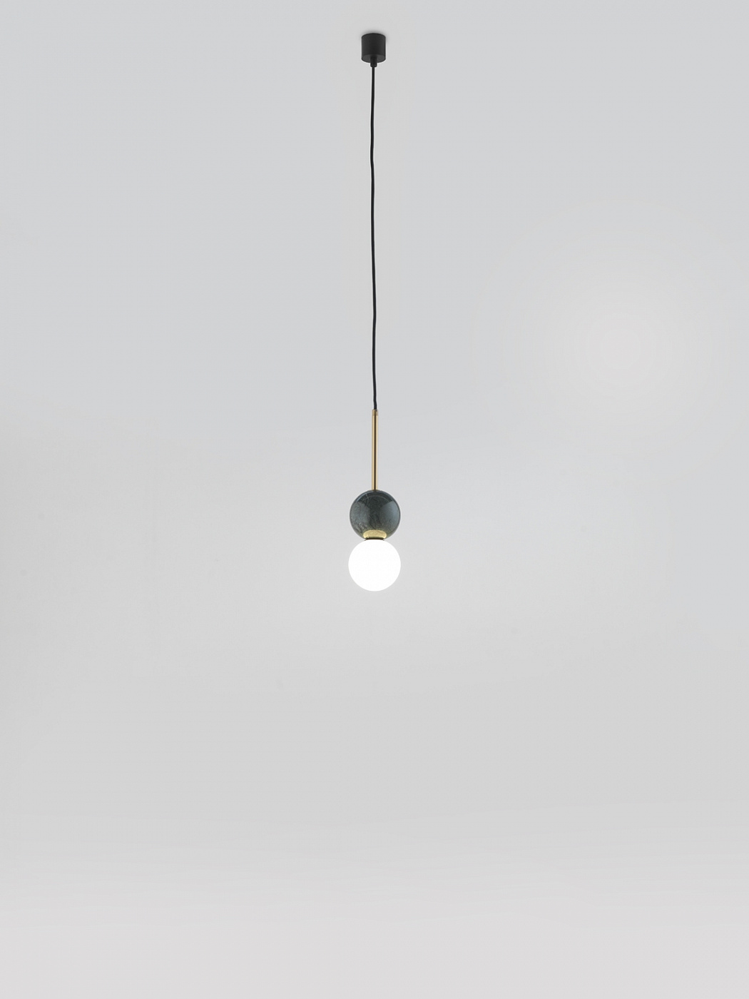 089944 Люстра 1L С1280 черная, черный мрамор Aromas del Campo Dalt