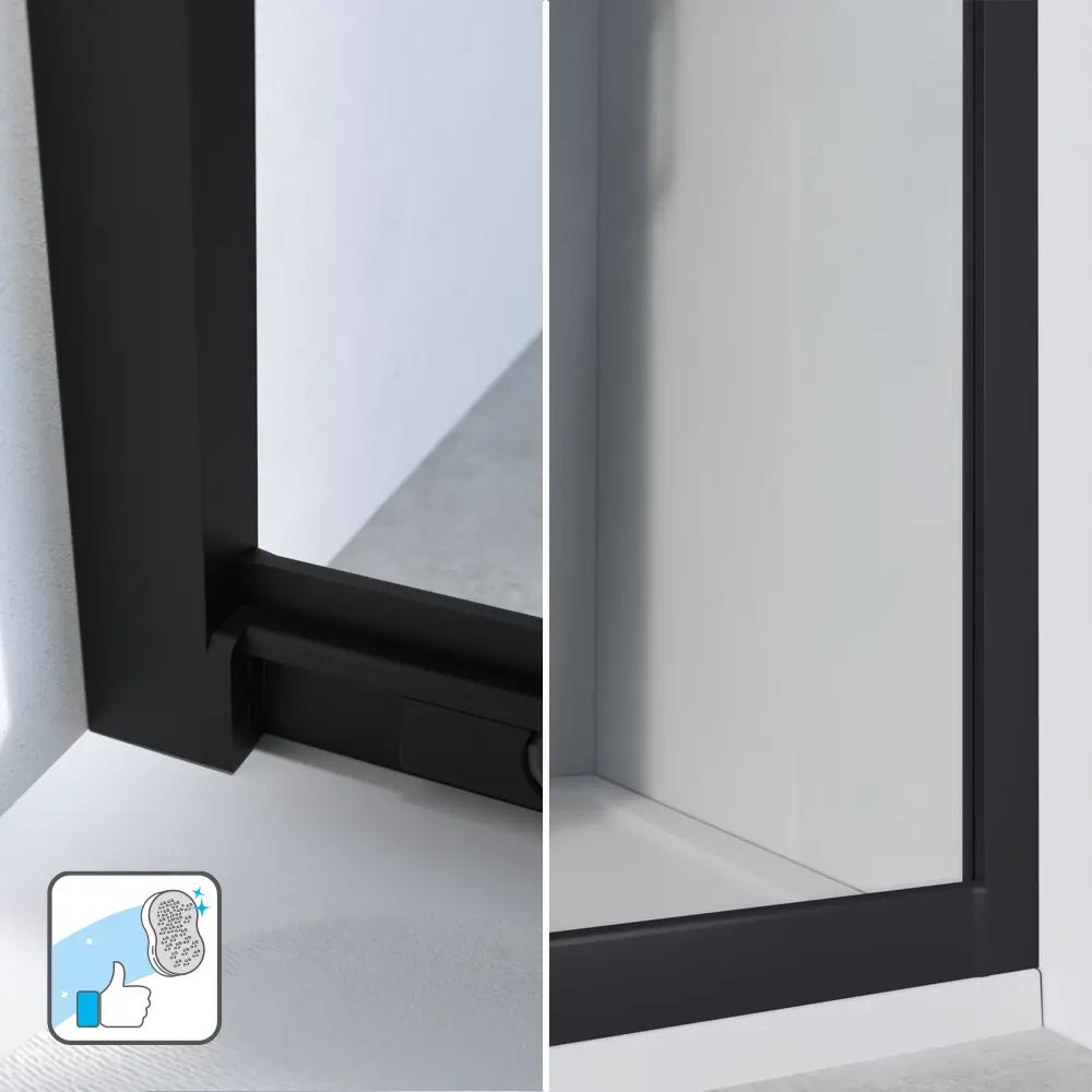 Комплект стекол для душевой ширмы Sensea Easy 80x80 см стекло с шелкографией, цвет профиля на выбор 88103663 STLM-2051898 - Вид №24