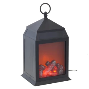 Декоративный светильник Камин с подсветкой 2xLR14 USB, 28 см