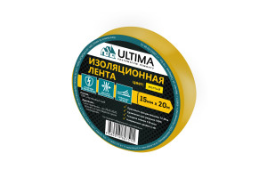 15699278 Изоляционная лента ПВХ, цвет желтый 1520yellow ULTIMA