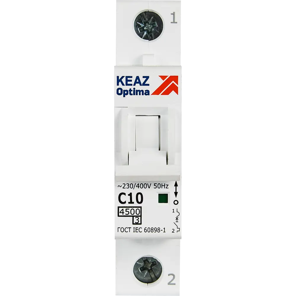 Автоматический выключатель КЭАЗ Opti Din BM63 1P 10А для надежной защиты электросети 89206668 STLM-1116680 - Вид №1