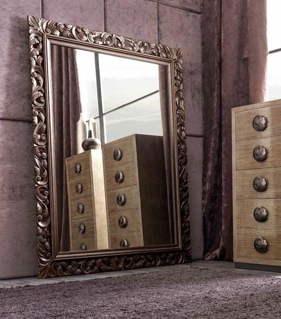 CorteZari Зеркало прямоугольное с рамой Zoe gold 348 - Вид №1