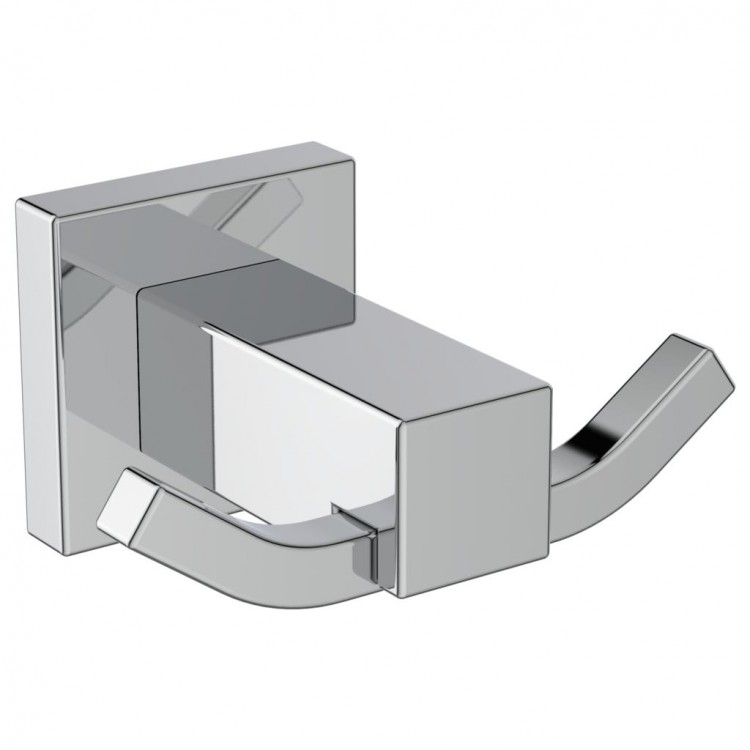 E2193AA Двойной крючок для одежды, с крепежом Ideal Standard IOM SQUARE 