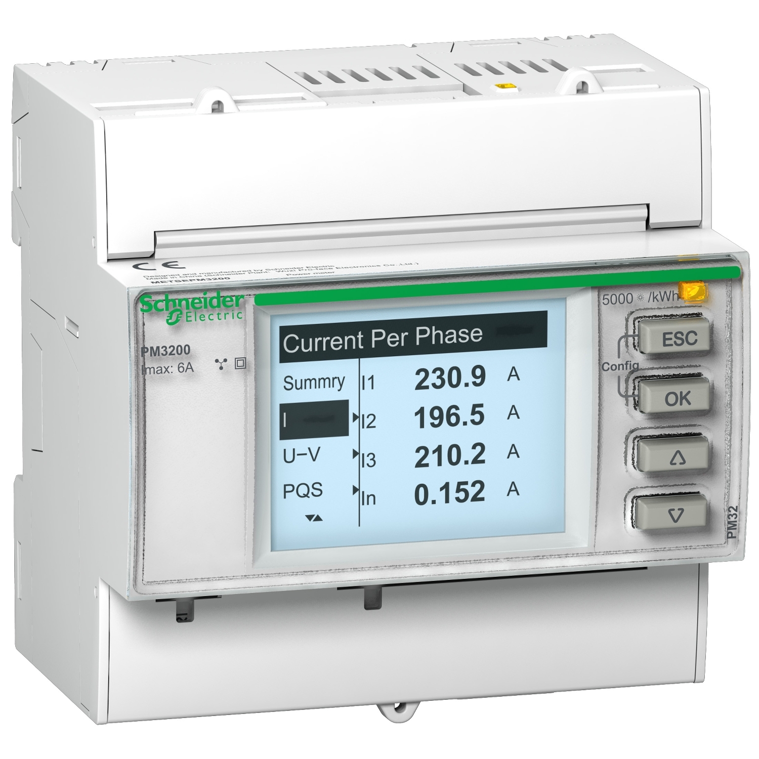 METSEPM3200RU Поверенный измеритель мощности PM3200, базовая модель Schneider Electric PowerLogic 