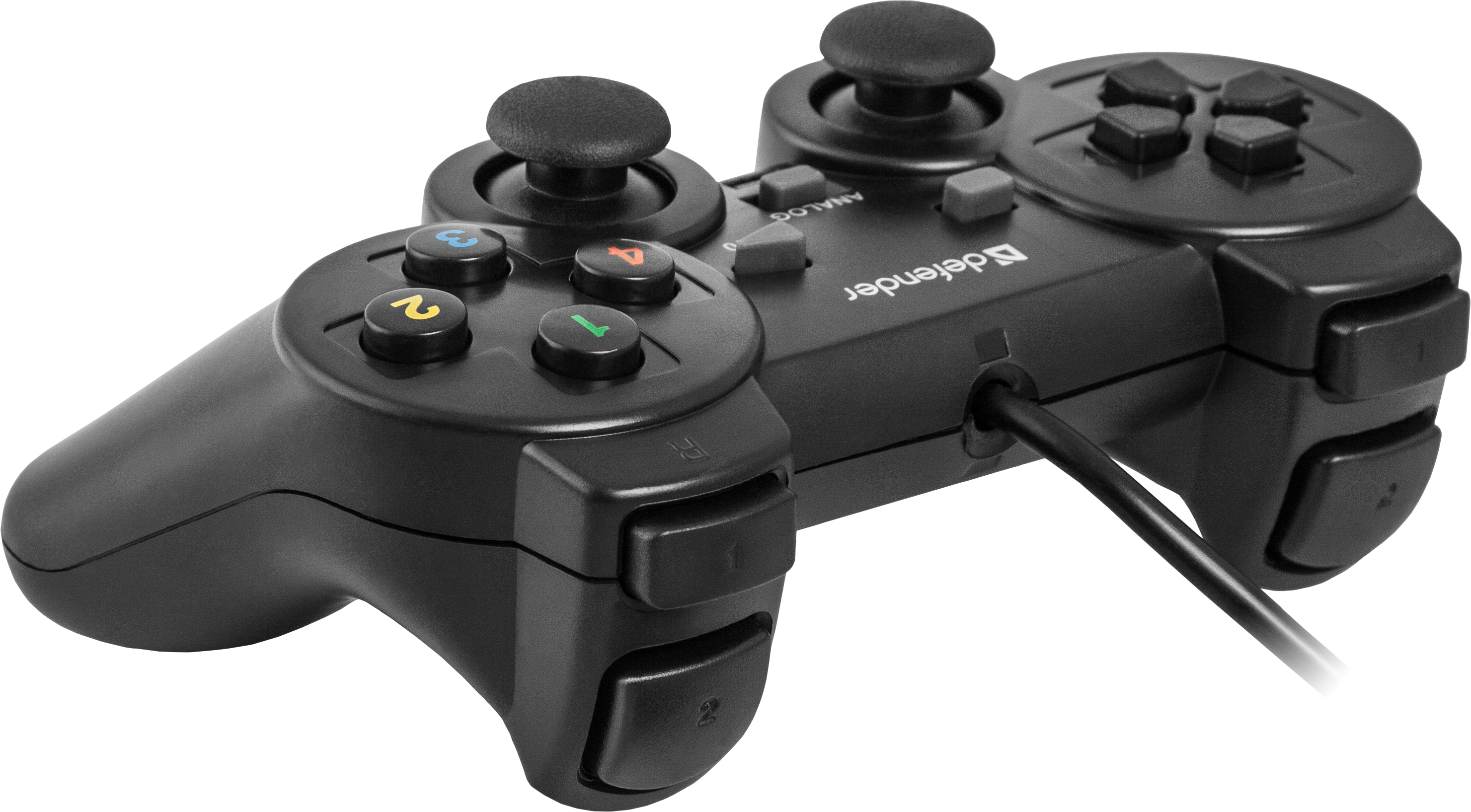 64247 проводной геймпад omega usb, 12 кнопок, 2 стика Defender Santreyd  - Вид №1